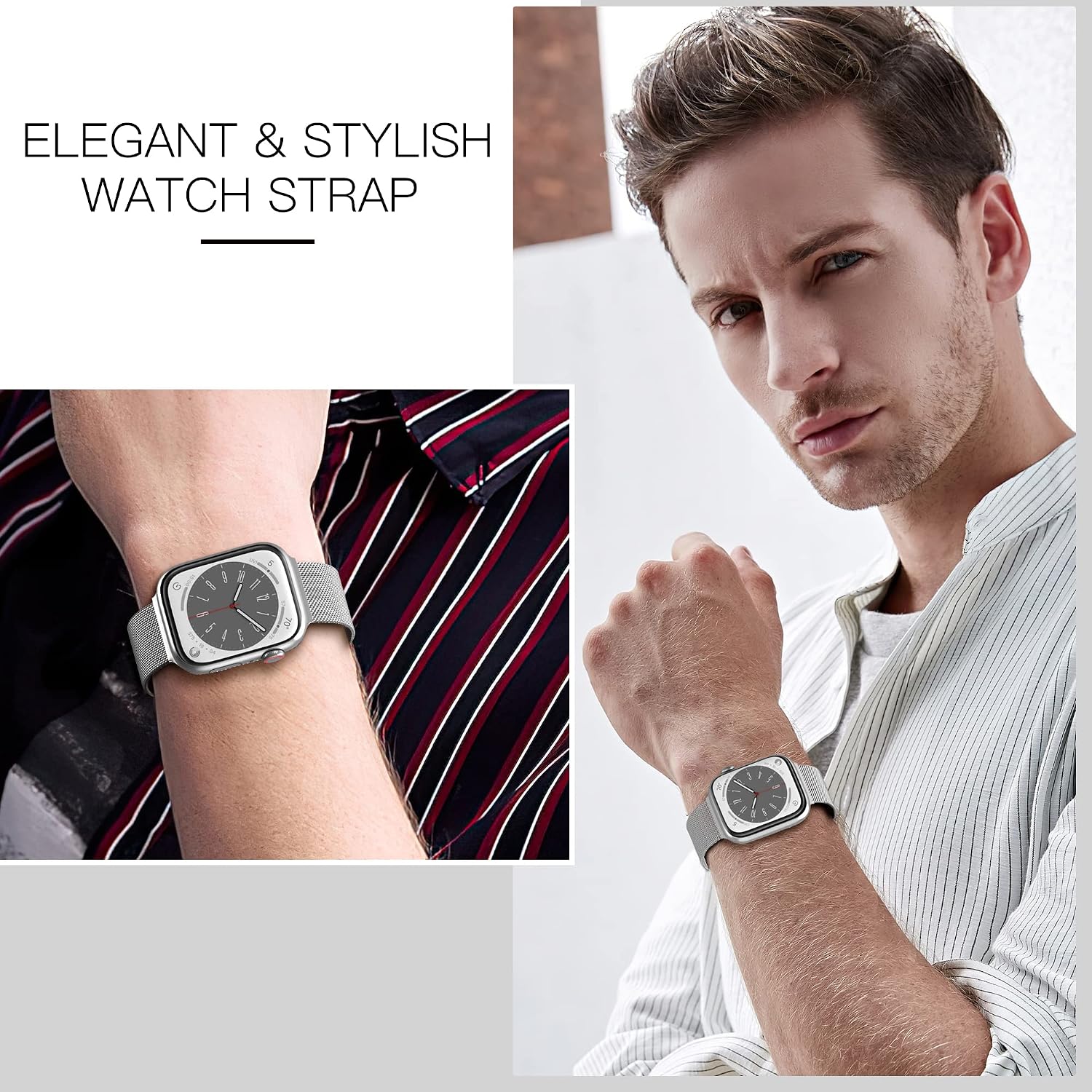 Thumbnail 4 de Higgs magnetic mesh Apple Watch strap