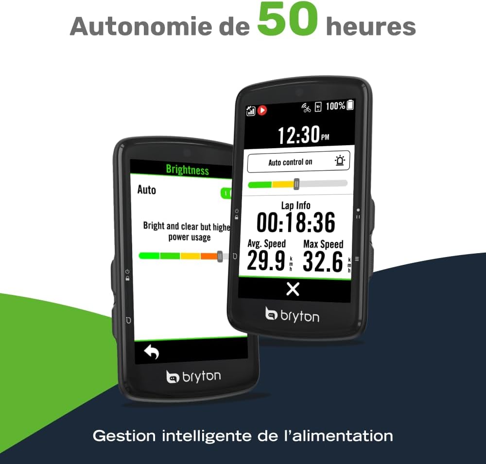 Thumbnail 4 de Bryton Rider S810 – Compteur GPS Vélo à écran couleur 3,5" avec cartes Europe hors ligne et navigation virage par virage
