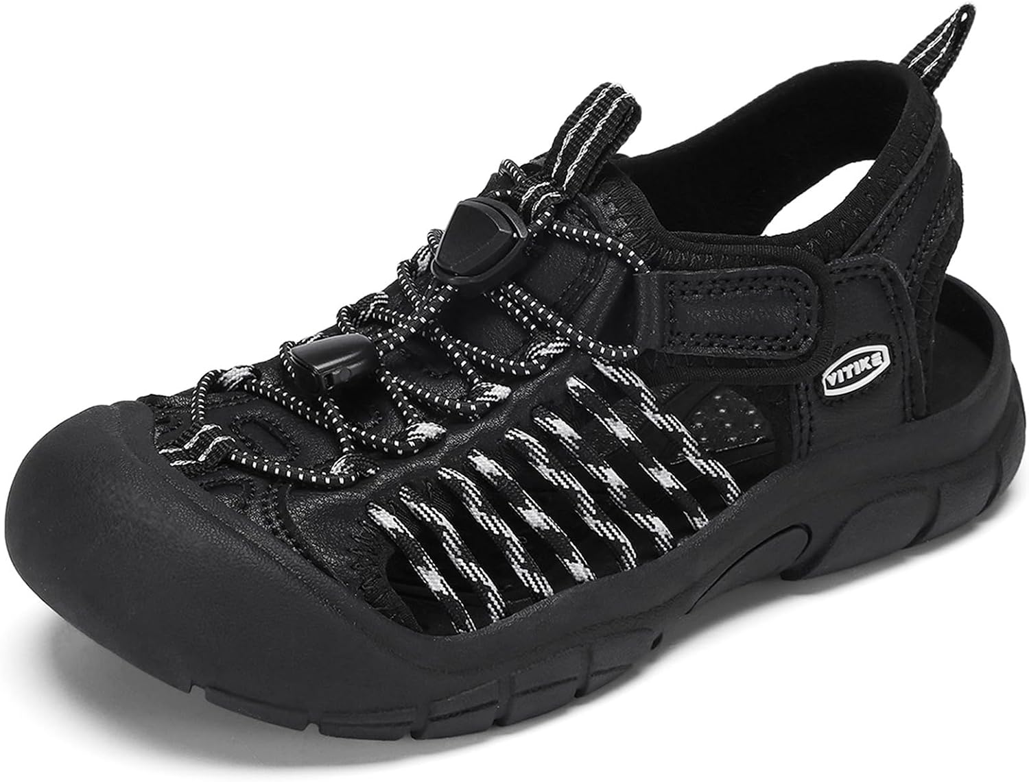 Detalle de JMFCHI SPORTS Unisex Kinder Sandalen – Breite Zehenbox, atmungsaktiv, leicht und sicher