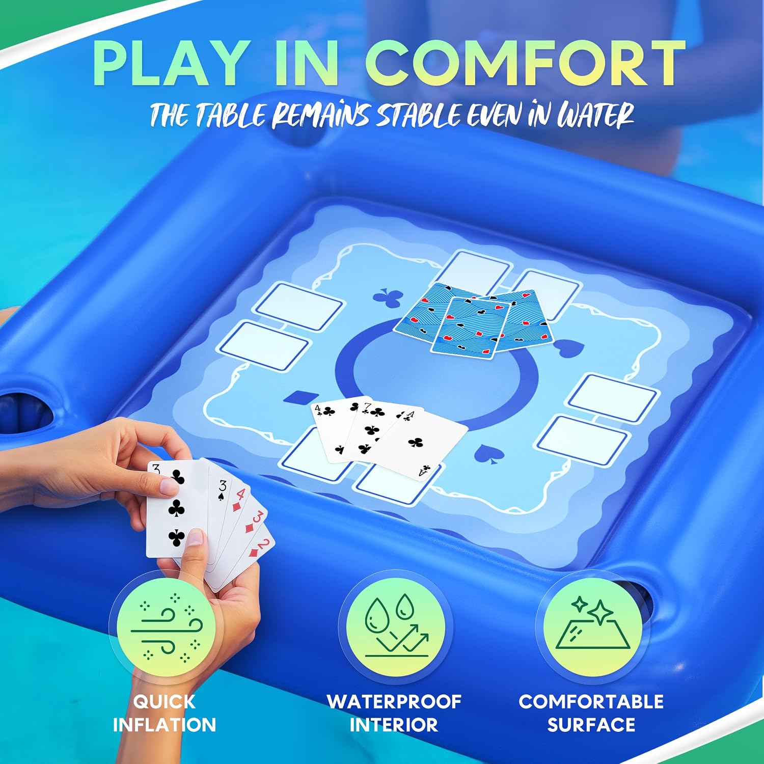 Thumbnail 3 de DIMROM Floating Table for Pool with Cup Holders