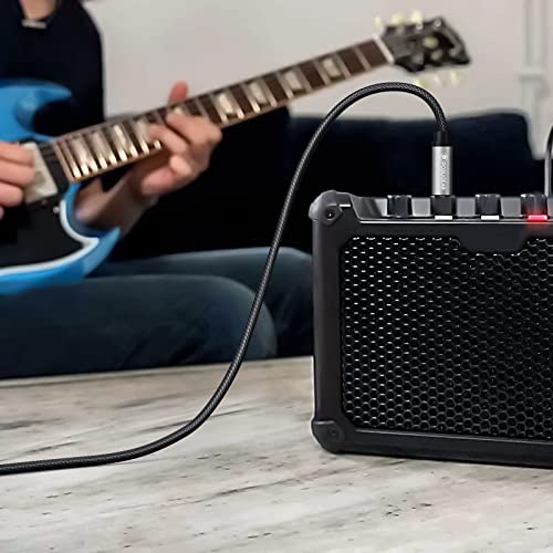 Thumbnail 6 de POSUGEAR Câble Audio 6,35 mm TRS Stéréo 2 m plaqué or – Pour guitare, clavier et amplificateur
