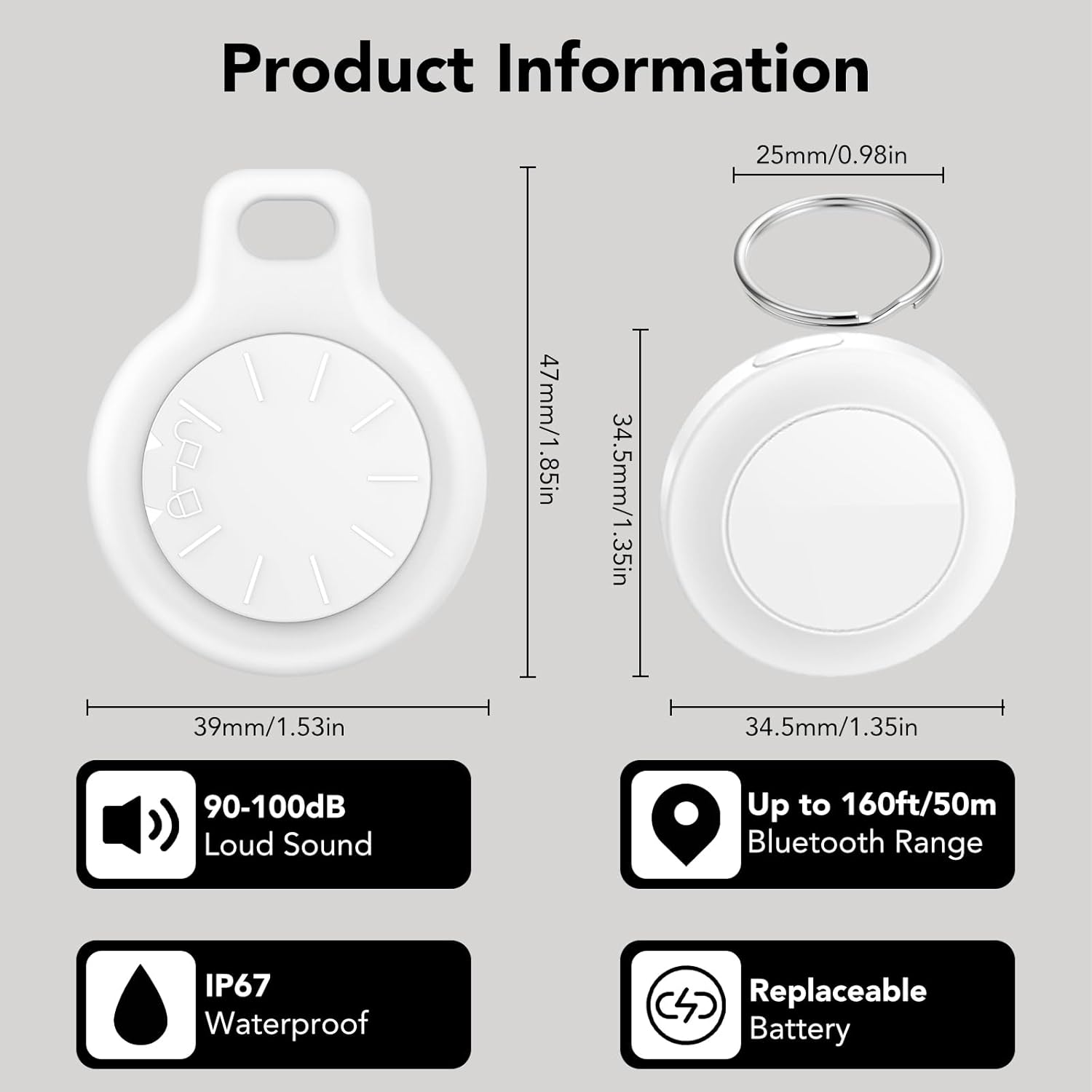 Thumbnail 1 de Air Tracker Tags 2-pack item tracker