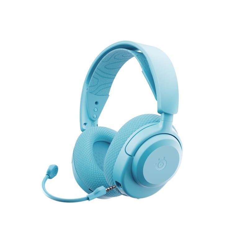 Detalle de Auriculares SteelSeries Arctis Nova 3X inalámbricos Bluetooth – aguamarina