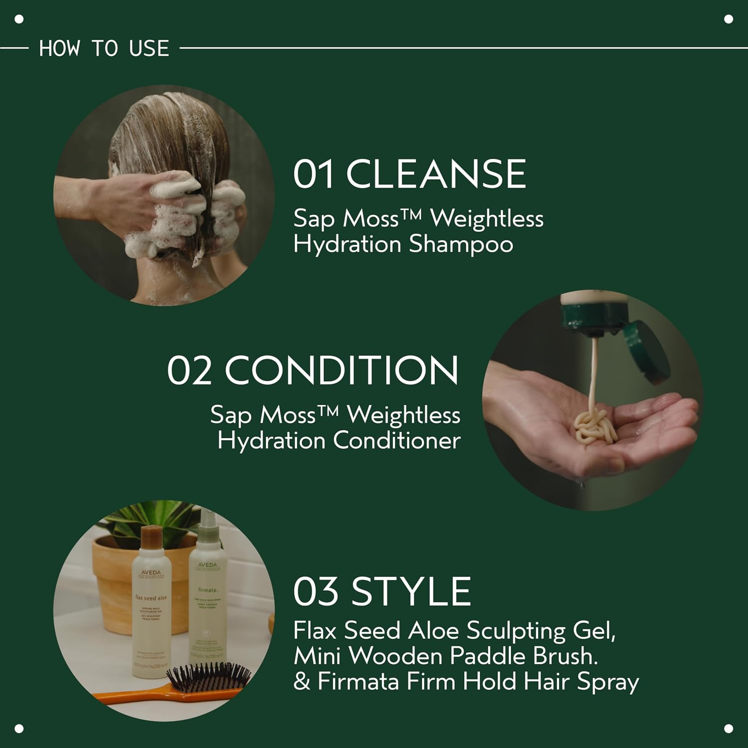 Detalle de Aveda Sap Moss Weightless Hydration Shampoo