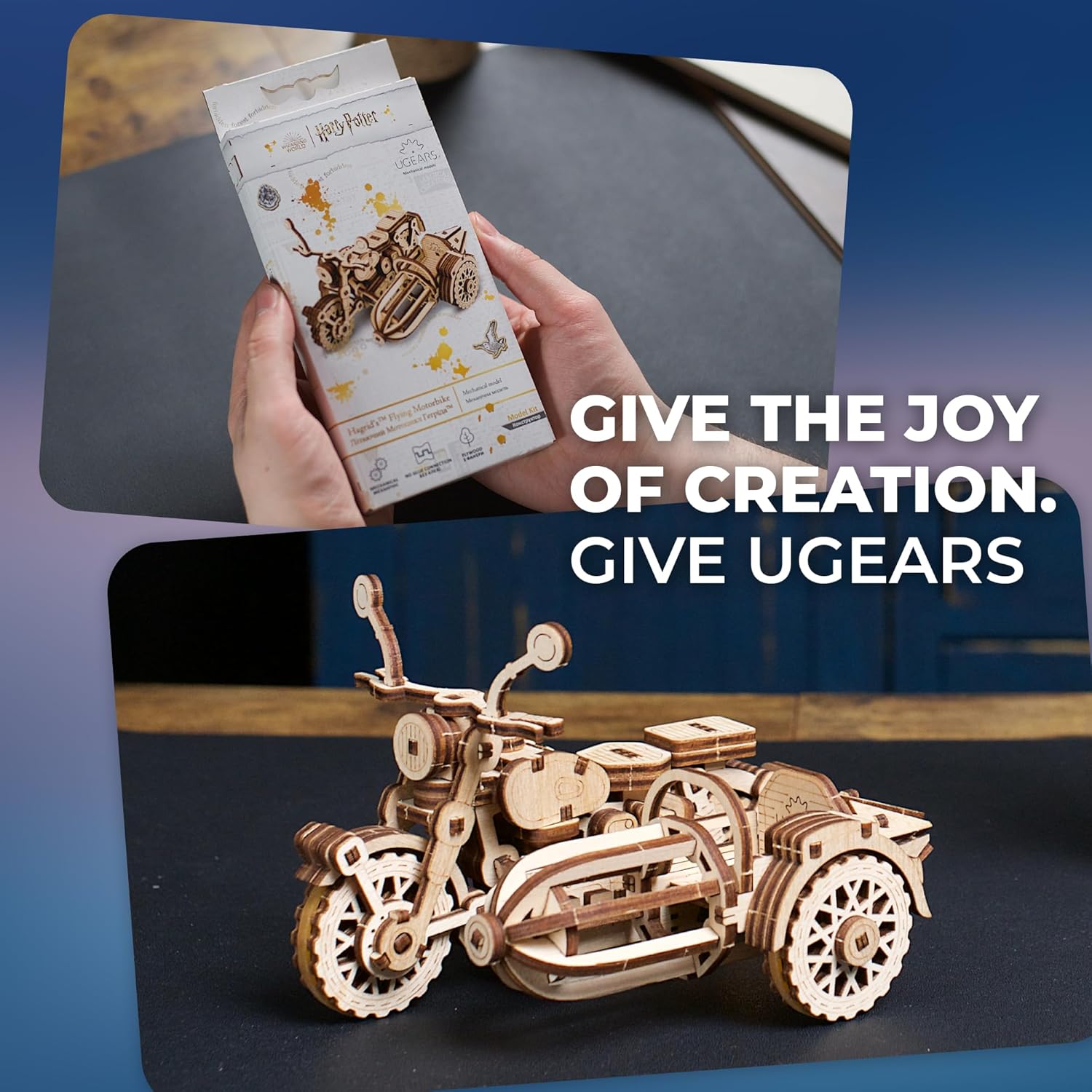 Thumbnail 3 de UGEARS Hagrid’s Flying Motorbike 3D puzzle