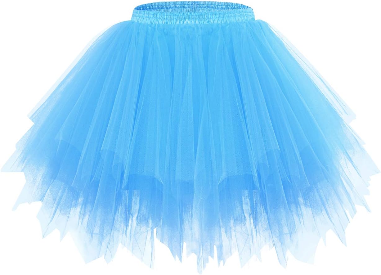 Detalle 2 de bridesmay Tüllrock Kurz 50er Tutu 🎀