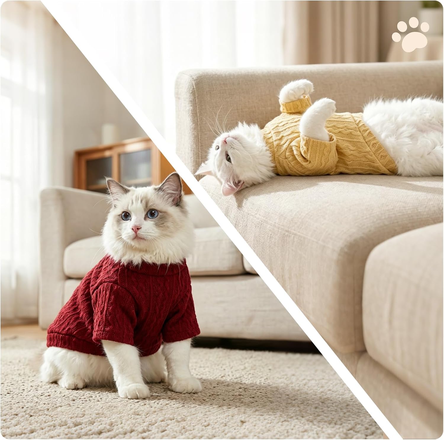 Thumbnail 4 de MAQILO Cat Sweaters, Size L