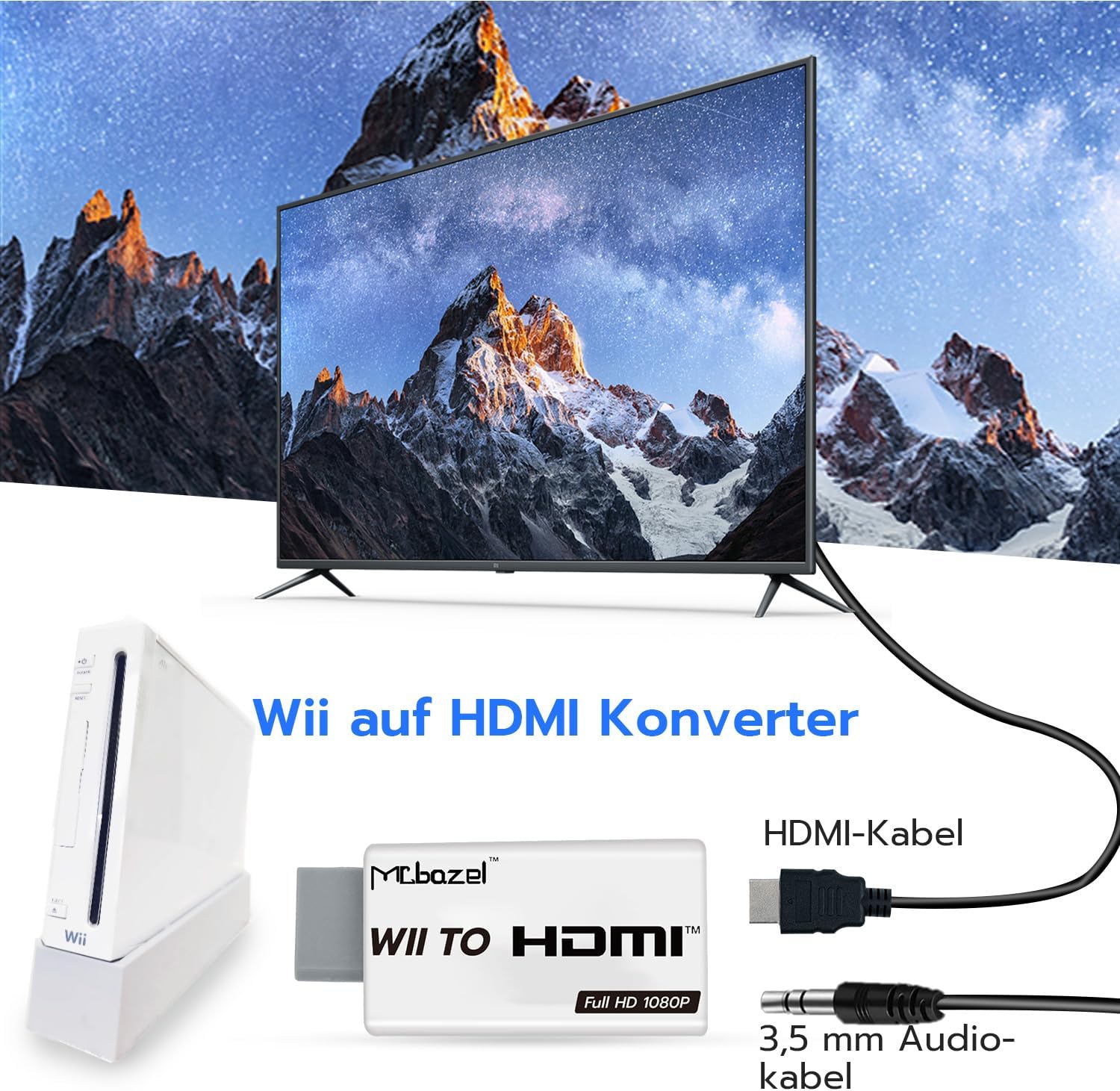Detalle 2 de Mcbazel Wii HDMI Adapter 1,5 m