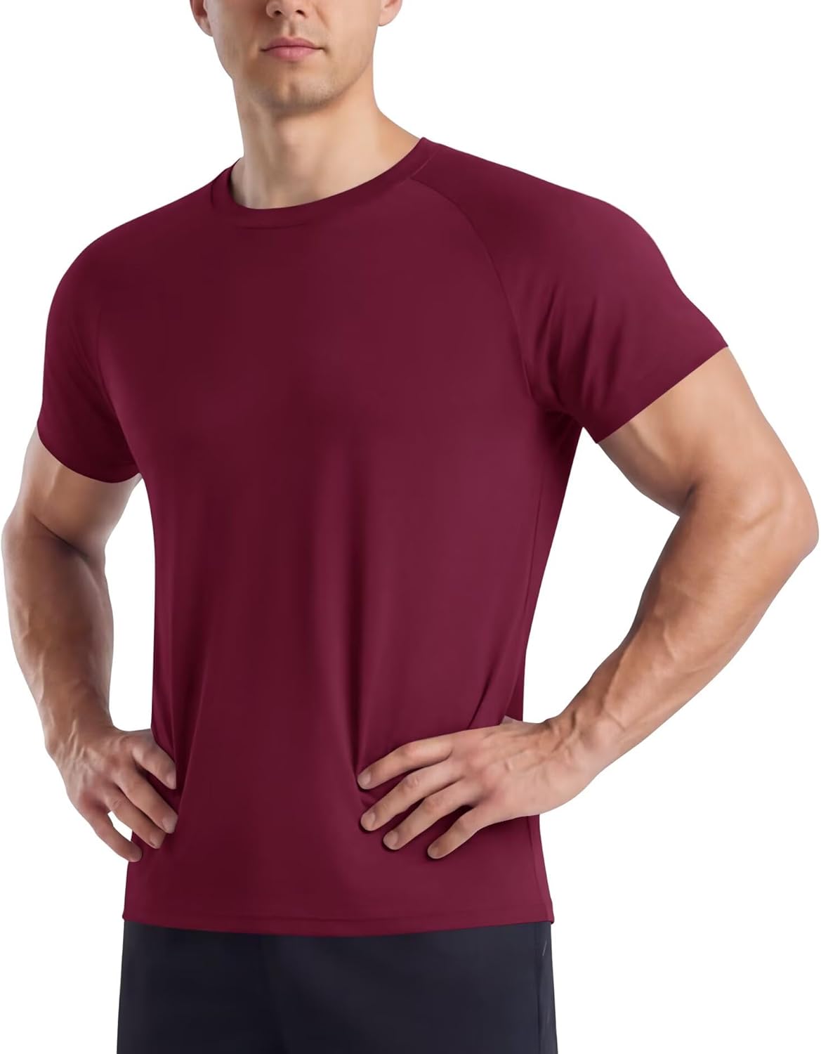 Thumbnail 5 de BOOJO Gym T Shirts Men UK Running Quick Dry Fit Top Short Sleeve Crew Neck