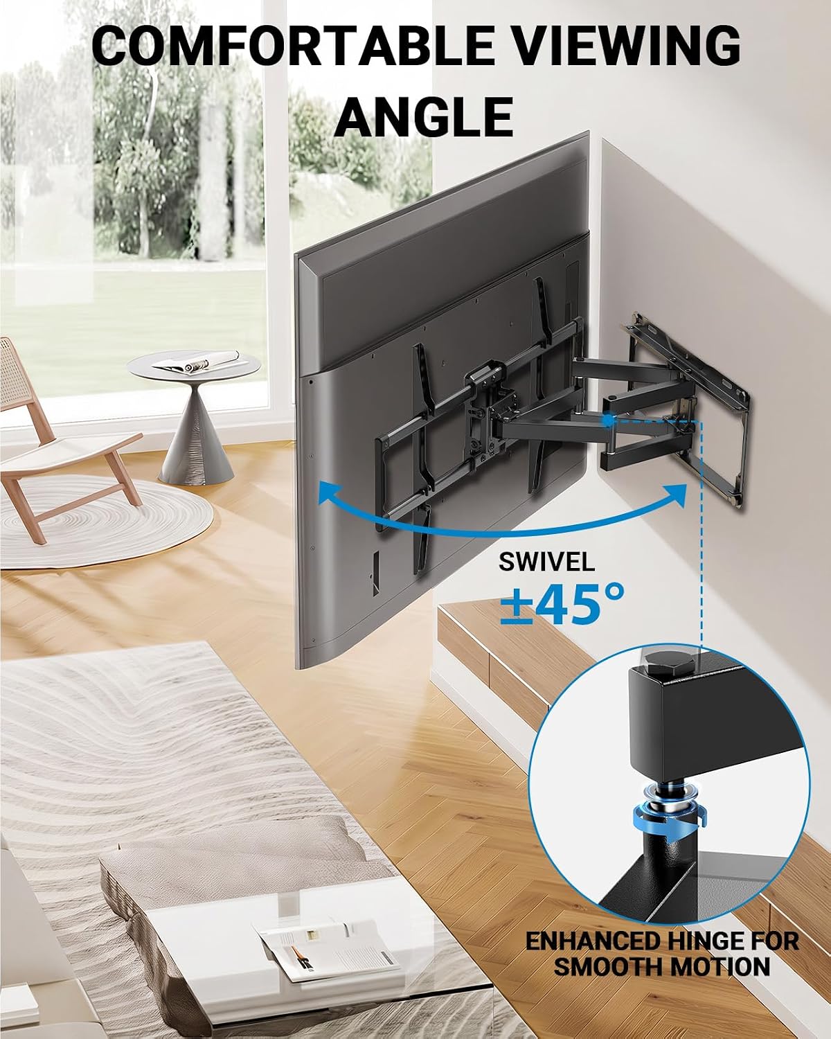 Thumbnail 5 de Pipishell Full Motion TV Wall Mount 42–85 inch