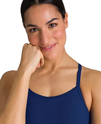 Detalle de Arena Solid Challenge Team – Maillot de bain femme en tissu MaxLife Eco, résistant au chlore et UV 50+
