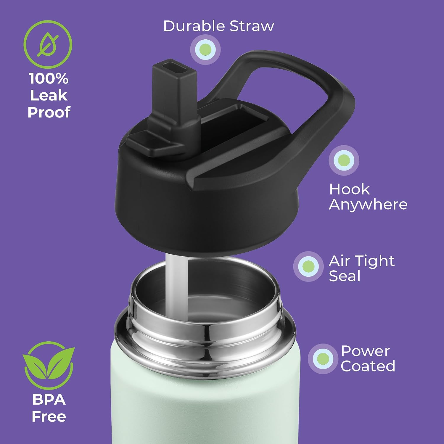 Detalle de SIPX Insulated Water Bottle 12 oz