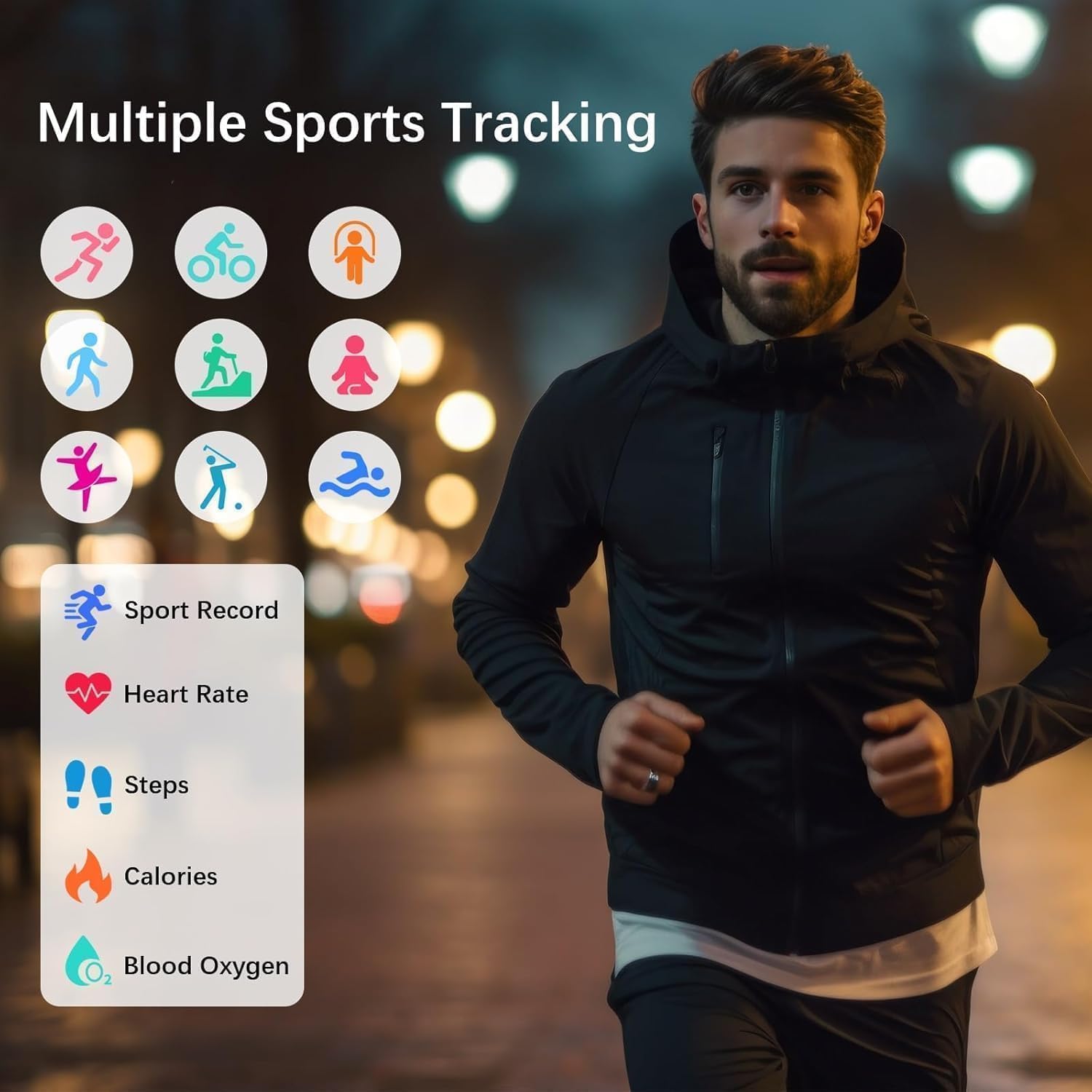 Thumbnail 3 de FKGZJF Smart Ring for Health Tracking — Sleep, Heart Rate, SpO2, HRV, and Activity (No Subscriptions, IP68)