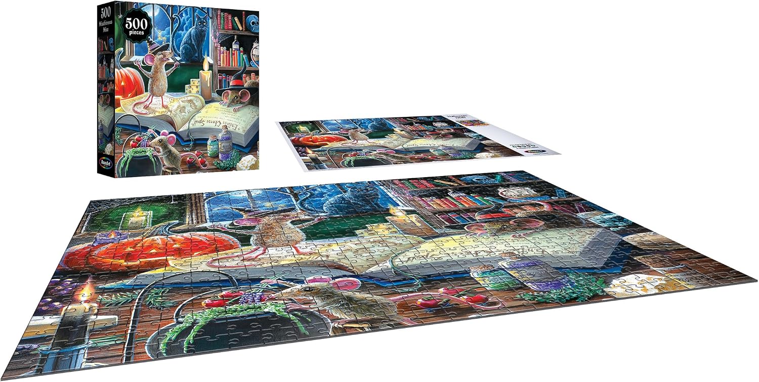 Detalle de RoseArt Halloween Jigsaw Puzzle 500 Pieces