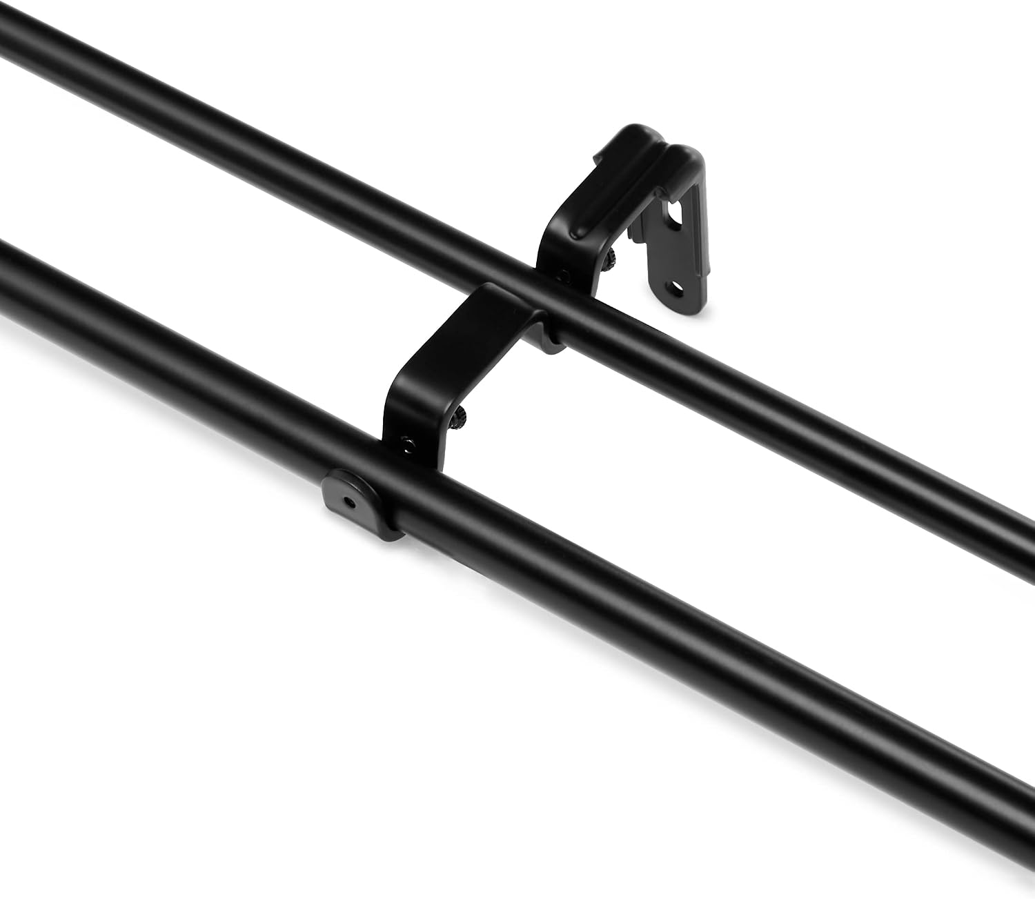 Detalle 2 de Amazon Basics Extendable Double Curtain Pole 122–224 cm 🪟