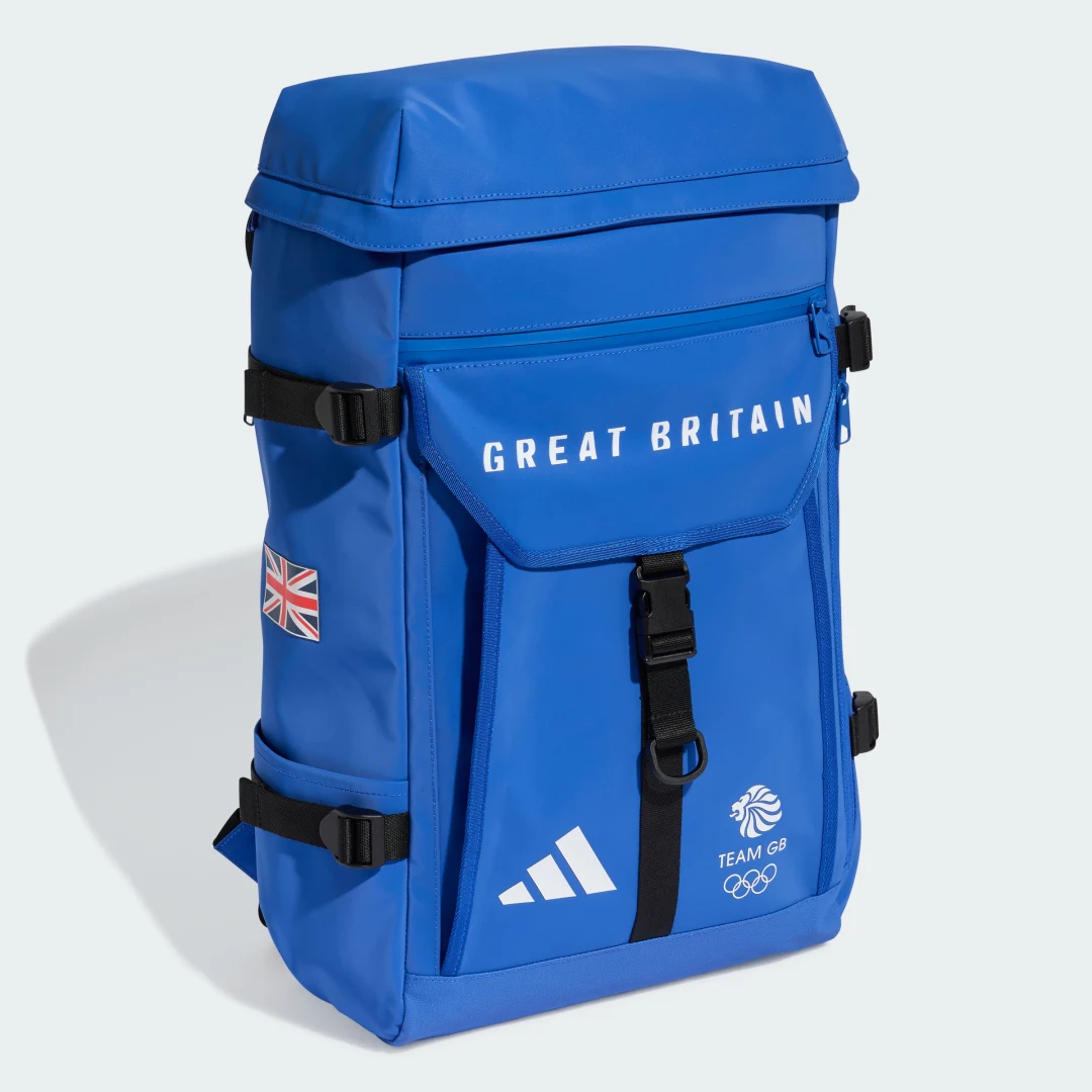 Detalle de Mochila Team GB de Adidas — azul