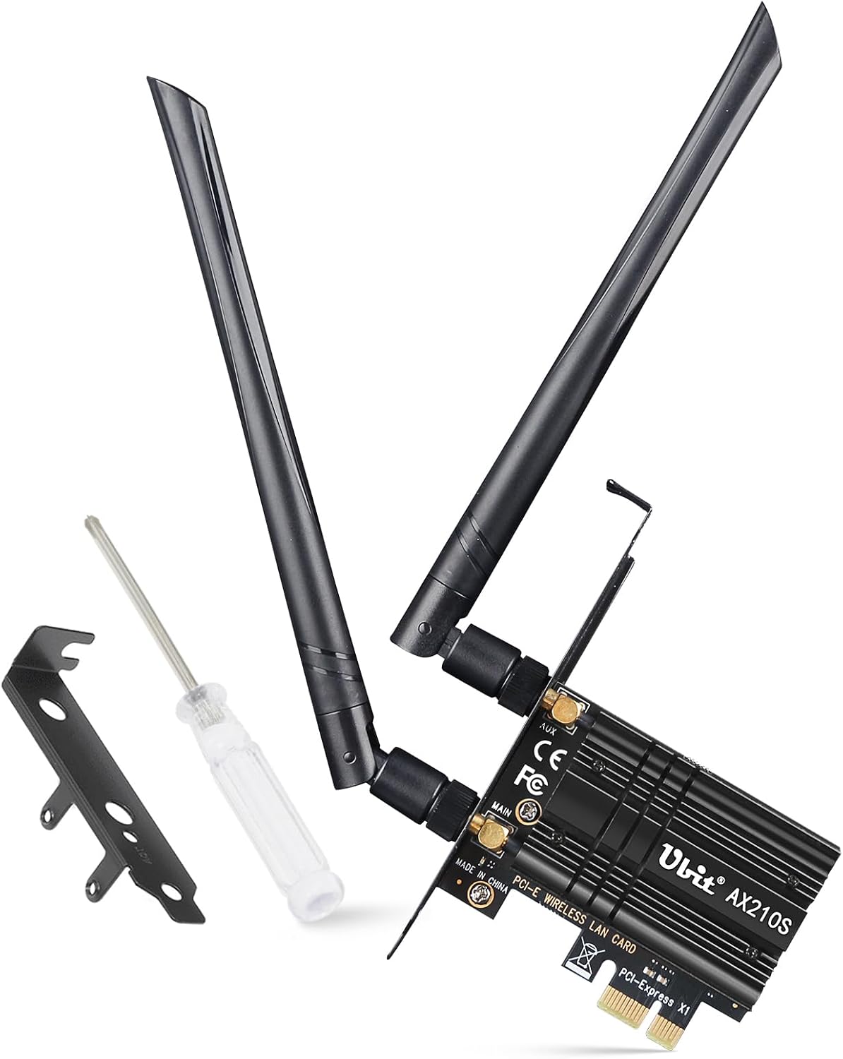 Detalle de Ubit AX210S 5400Mbps WiFi 6E PCIe Card