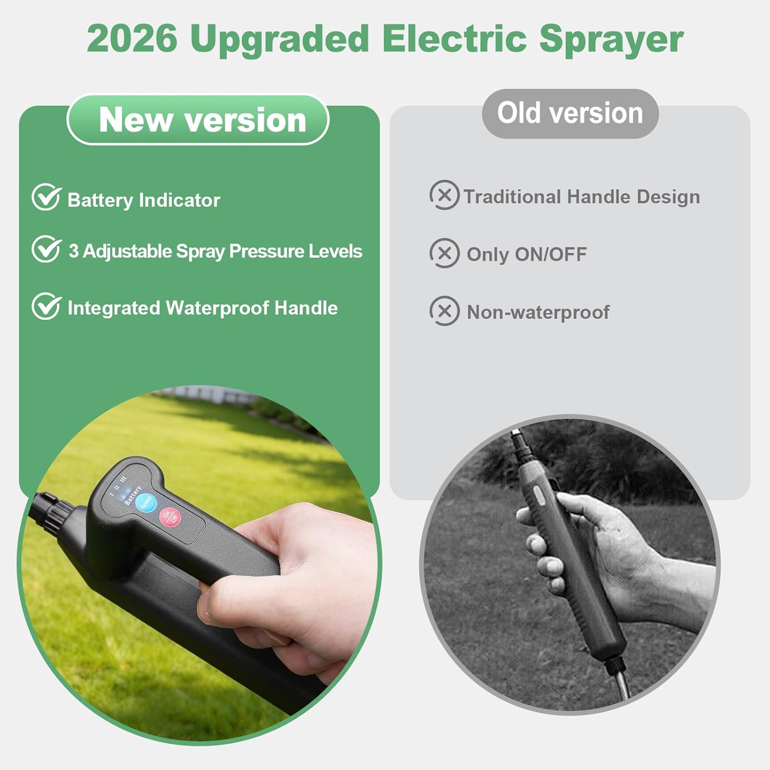 Thumbnail 2 de SideKing 8L Electric Garden Sprayer with 3-Speed Handle and Adjustable Nozzles