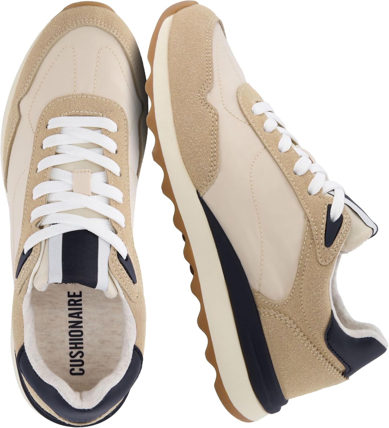 Detalle de CUSHIONAIRE Women's Sneakers with Memory Foam