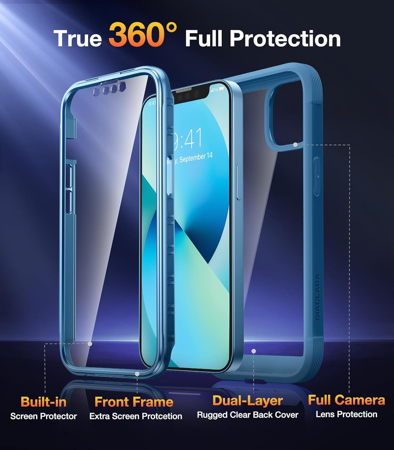 Thumbnail 1 de Diaclara 360° Rugged Case for iPhone 13