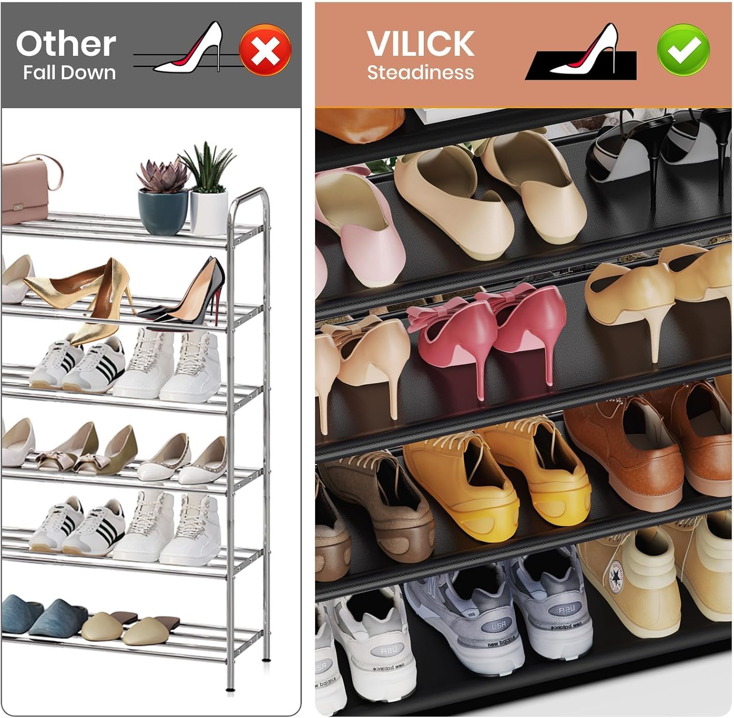 Thumbnail 5 de YUWHFEI Zapatero de 5 Niveles 20–25 pares