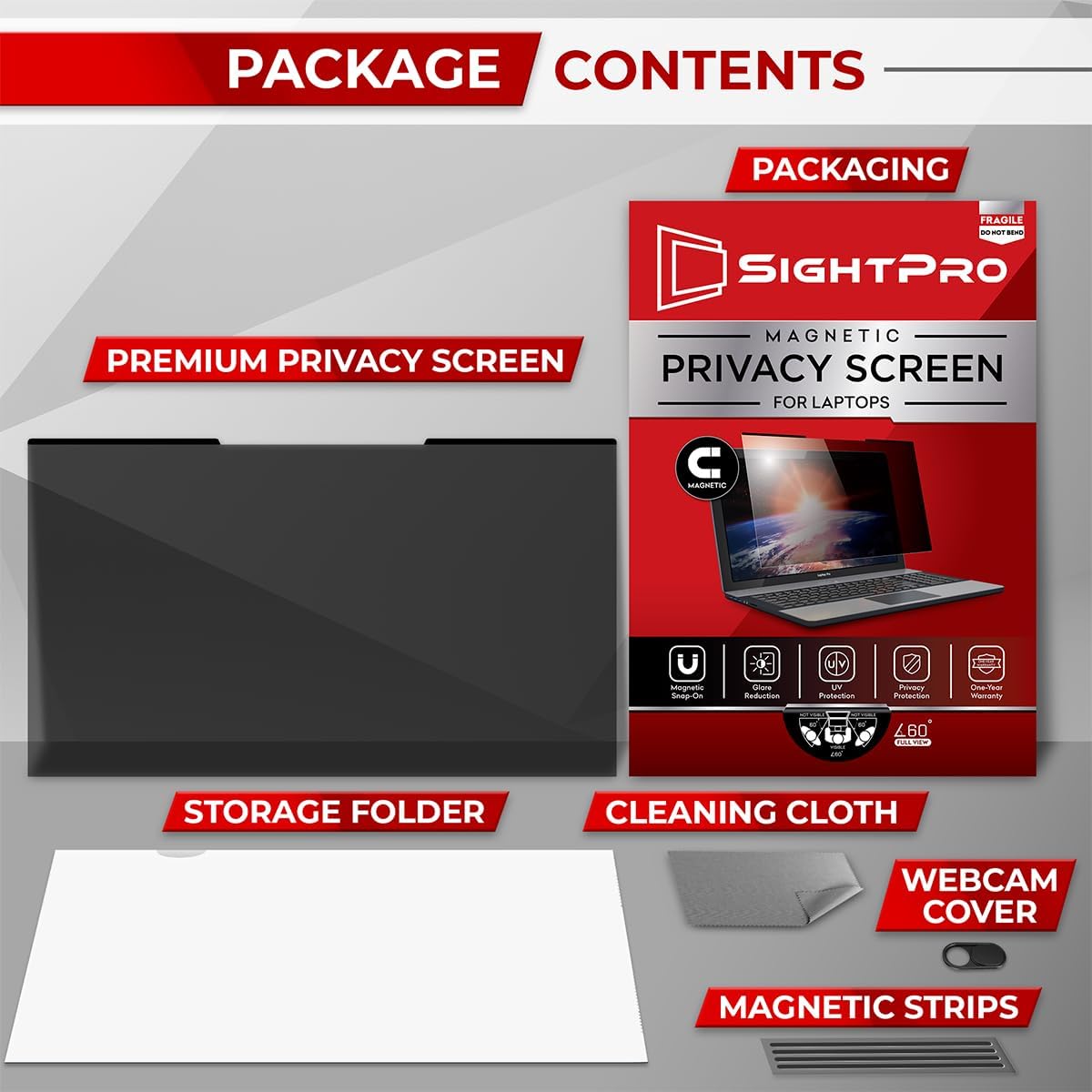 Thumbnail 6 de SightPro SP-PSM1411610 Magnetic Privacy Screen, 14-Inch 16:10