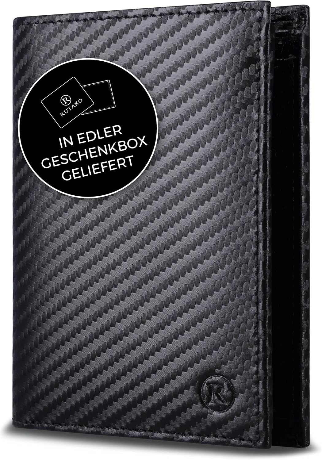 Detalle de RUTAKO Geldbörse Herren mit RFID Schutz 13,5x10x2,5 cm
