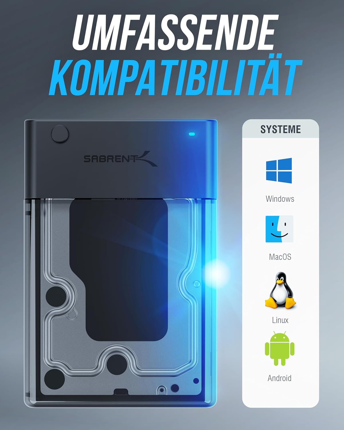 Thumbnail 6 de SABRENT EC-DFLT Dockingstation für 2,5"/3,5" HDD/SSD
