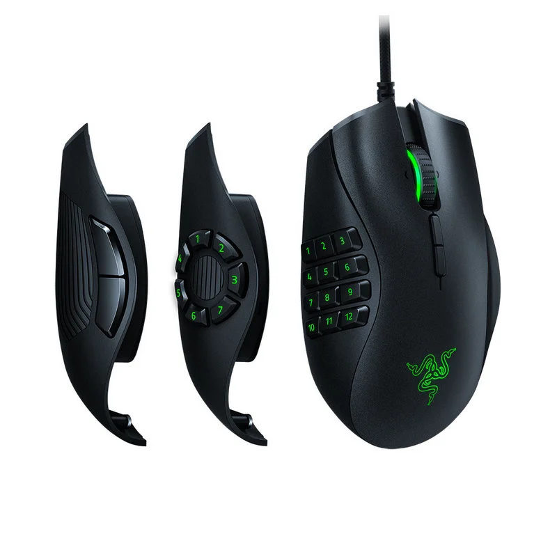 Detalle de Razer Naga Trinity: Ratón gaming 16.000 DPI con 12 botones intercambiables