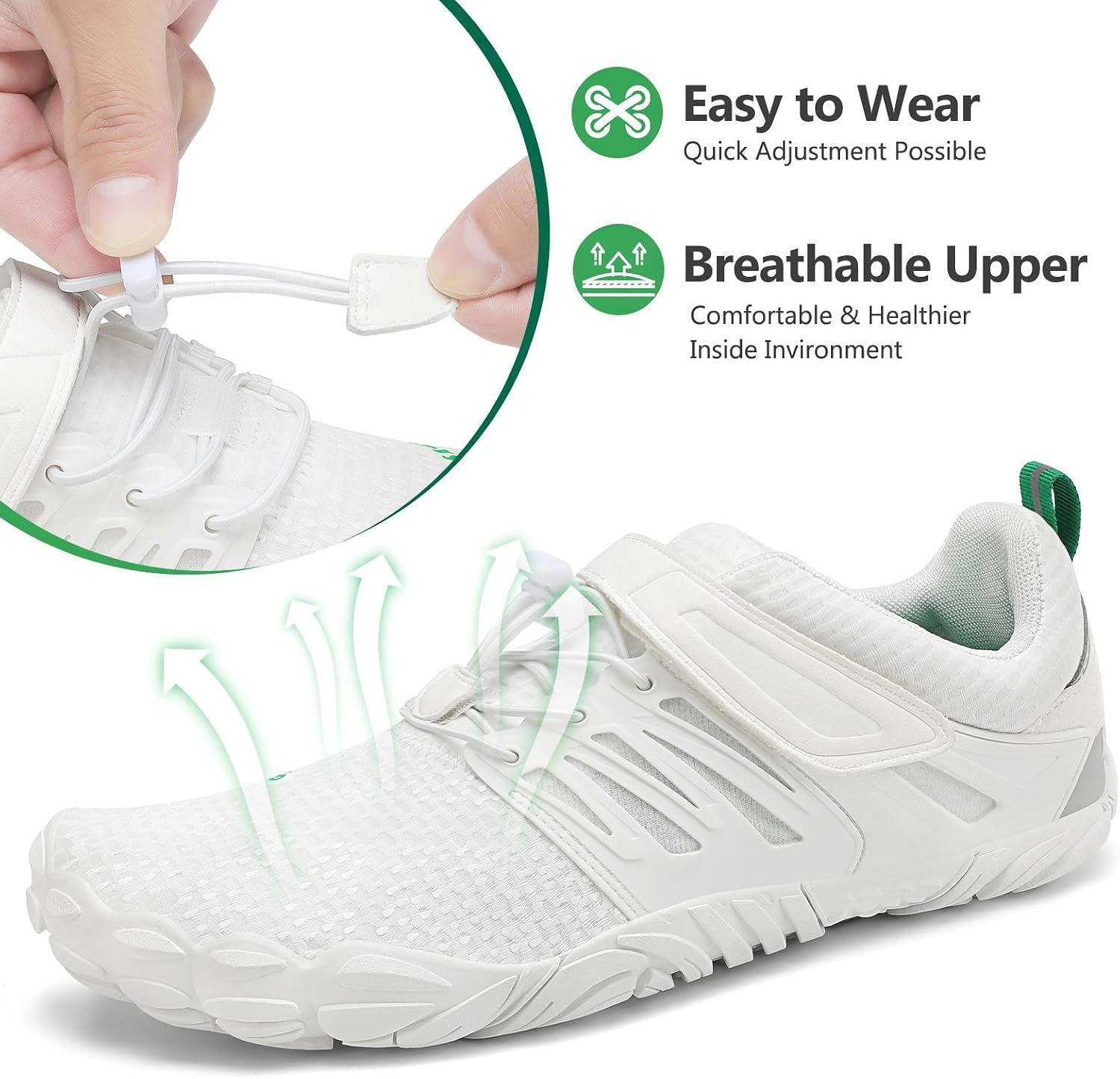 Detalle 2 de SAGUARO Unisex Barfußschuhe – Outdoor, rutschfest, minimalistisch (Gr. 36–48)