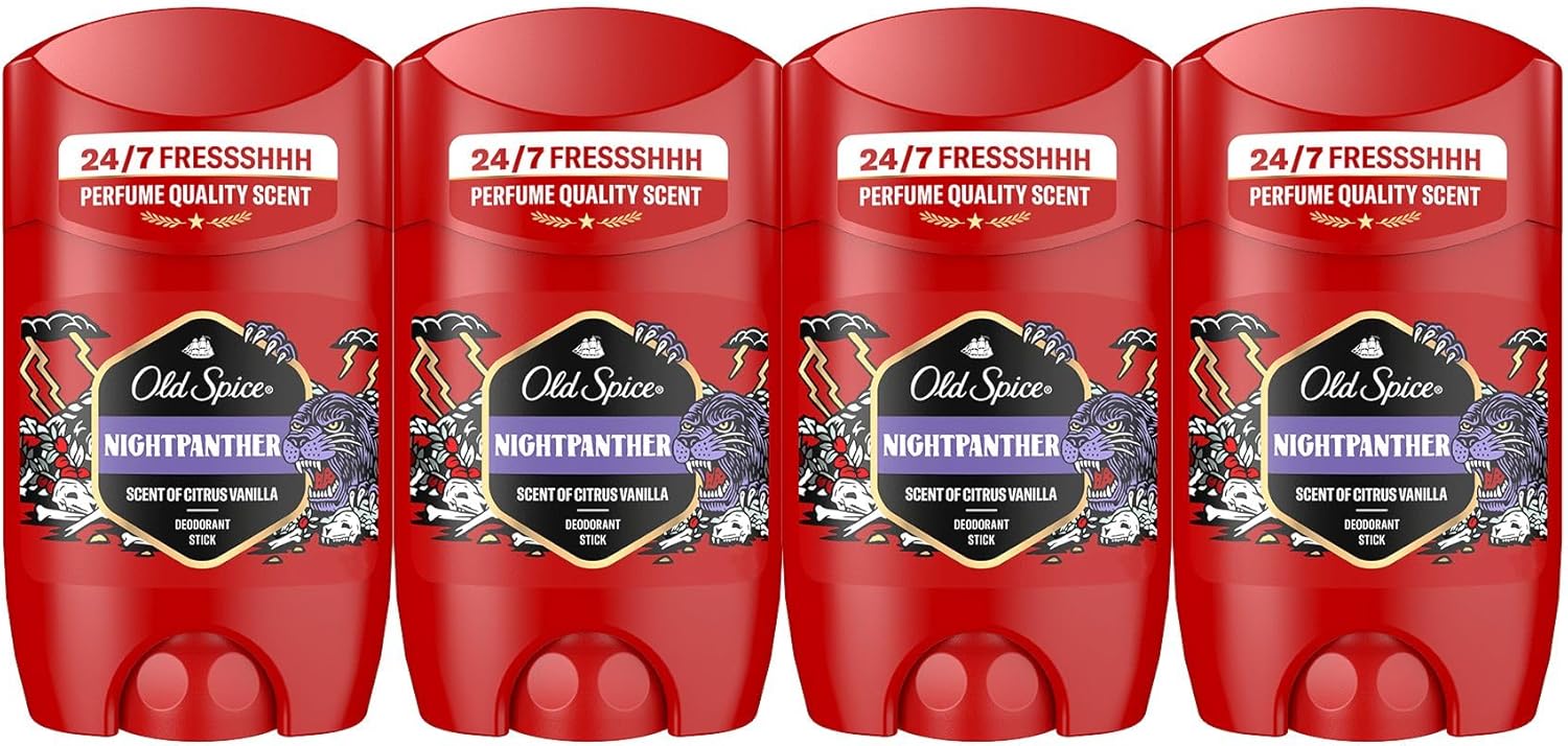 Detalle de Old Spice Night Panther 4x50ml desodorante en barra