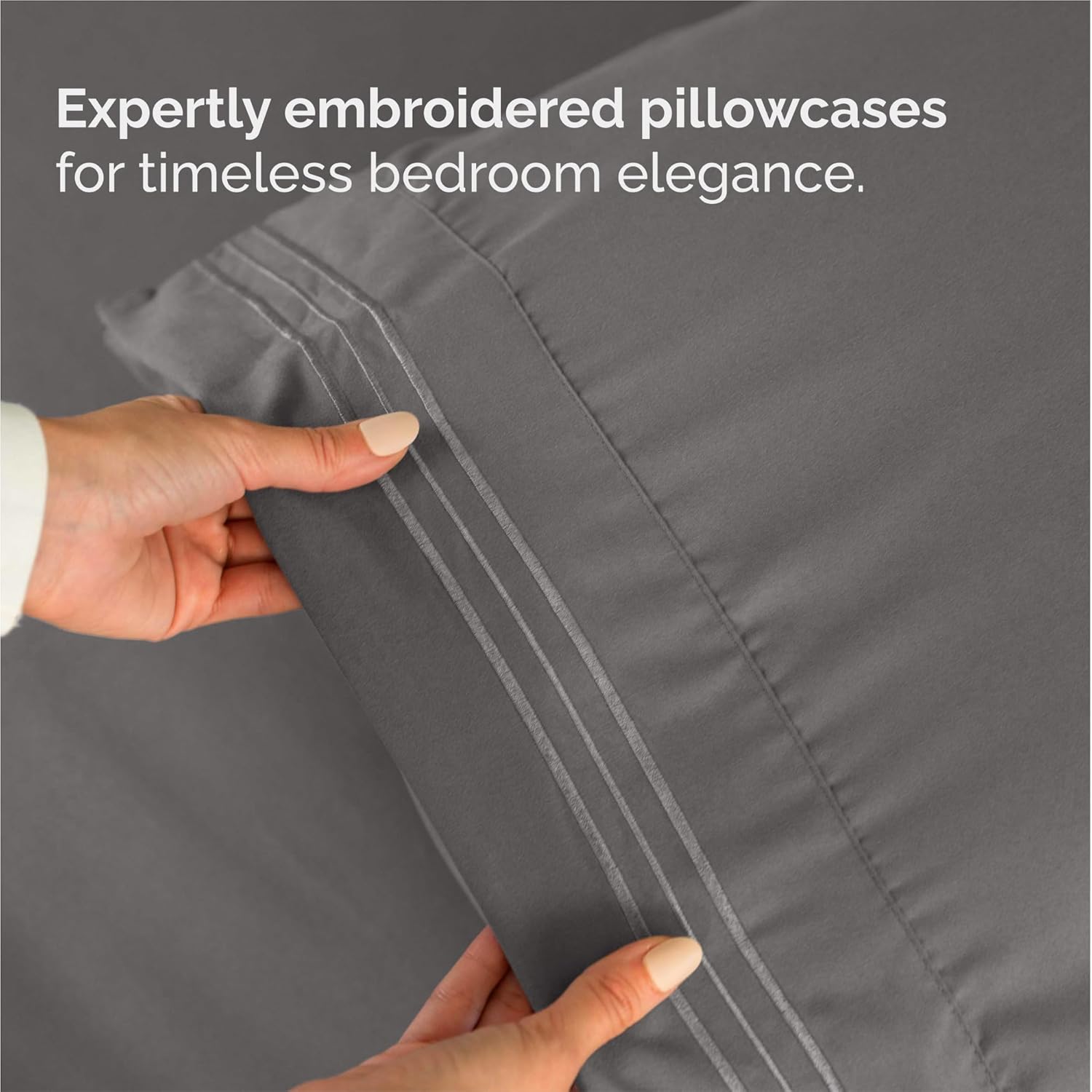 Thumbnail 5 de King Size 4-Piece Hotel-Style Sheet Set, Deep Pocket