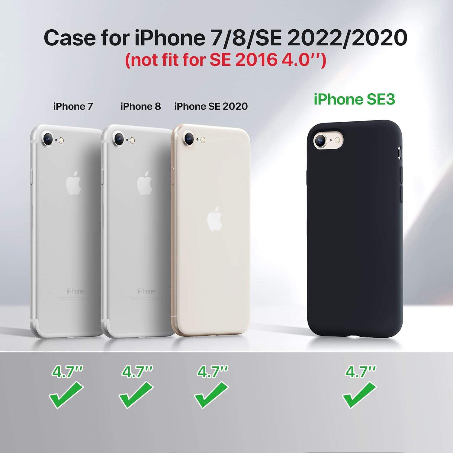 Thumbnail 6 de Miracase Ultra Slim Case with Screen Protector for iPhone SE (2022/2020) and iPhone 7/8 – Orange