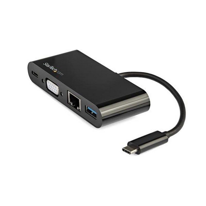 Detalle 2 de StarTech Docking Station USB-C VGA GbE con USB 3.0 (DVGA-GbE-USB3.0) – Conecta, carga y extiende tu portátil