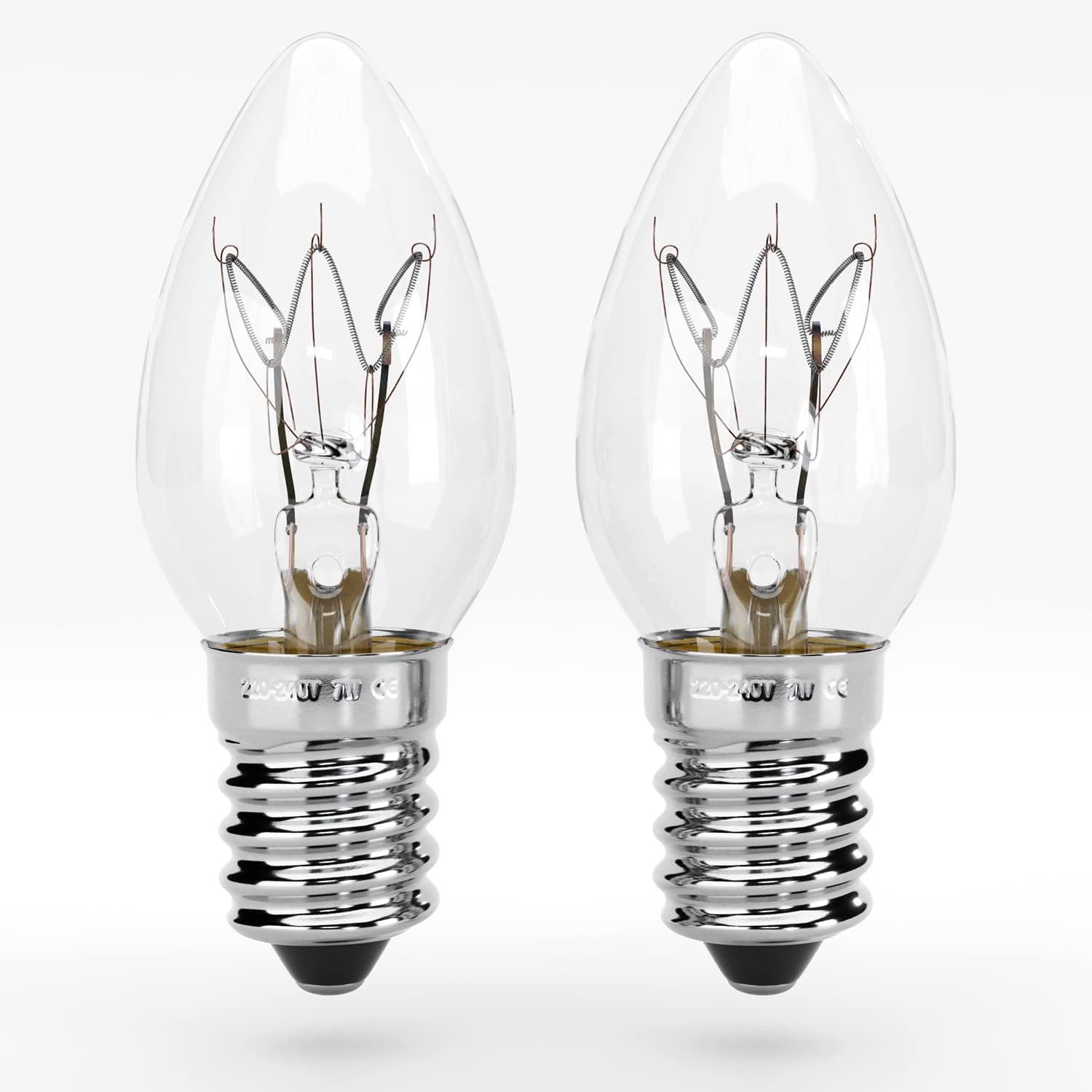 Greate 2 lampadine E14 7W per lampada di sale – 40 lumen, 2700 K, 1000 ore