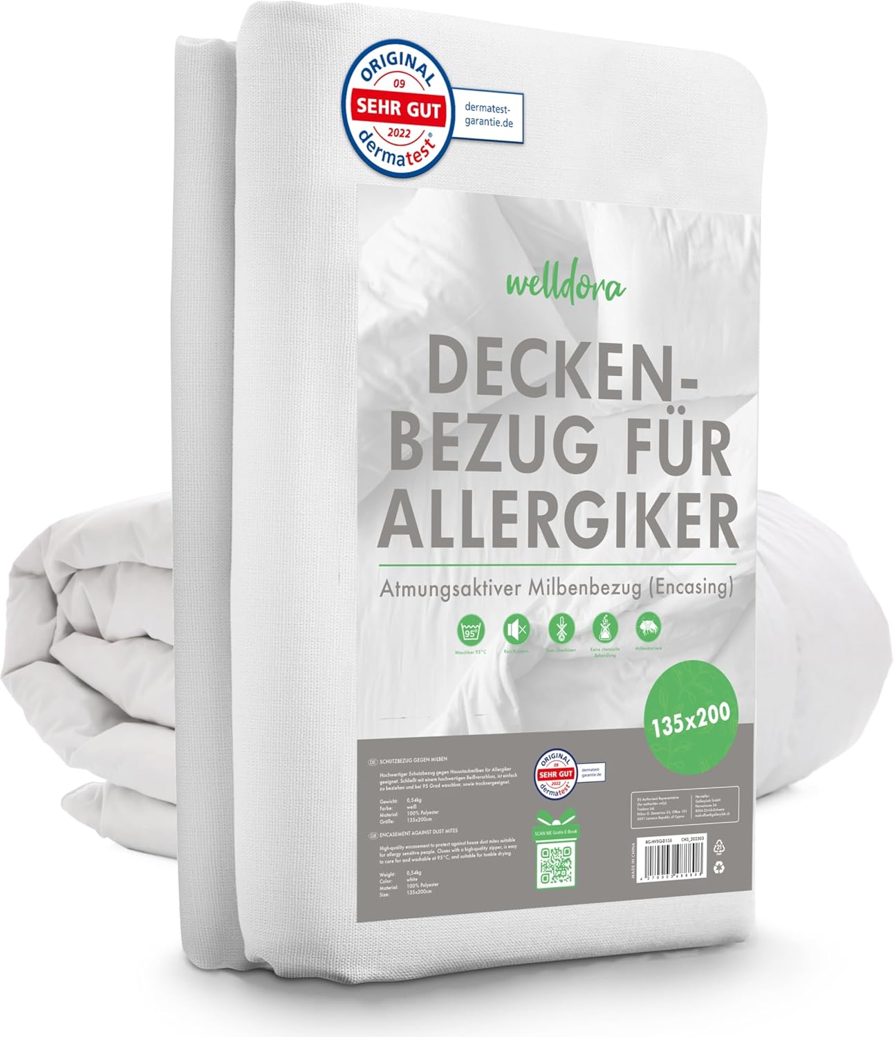 Detalle de Welldora Milbenbezug 135x200