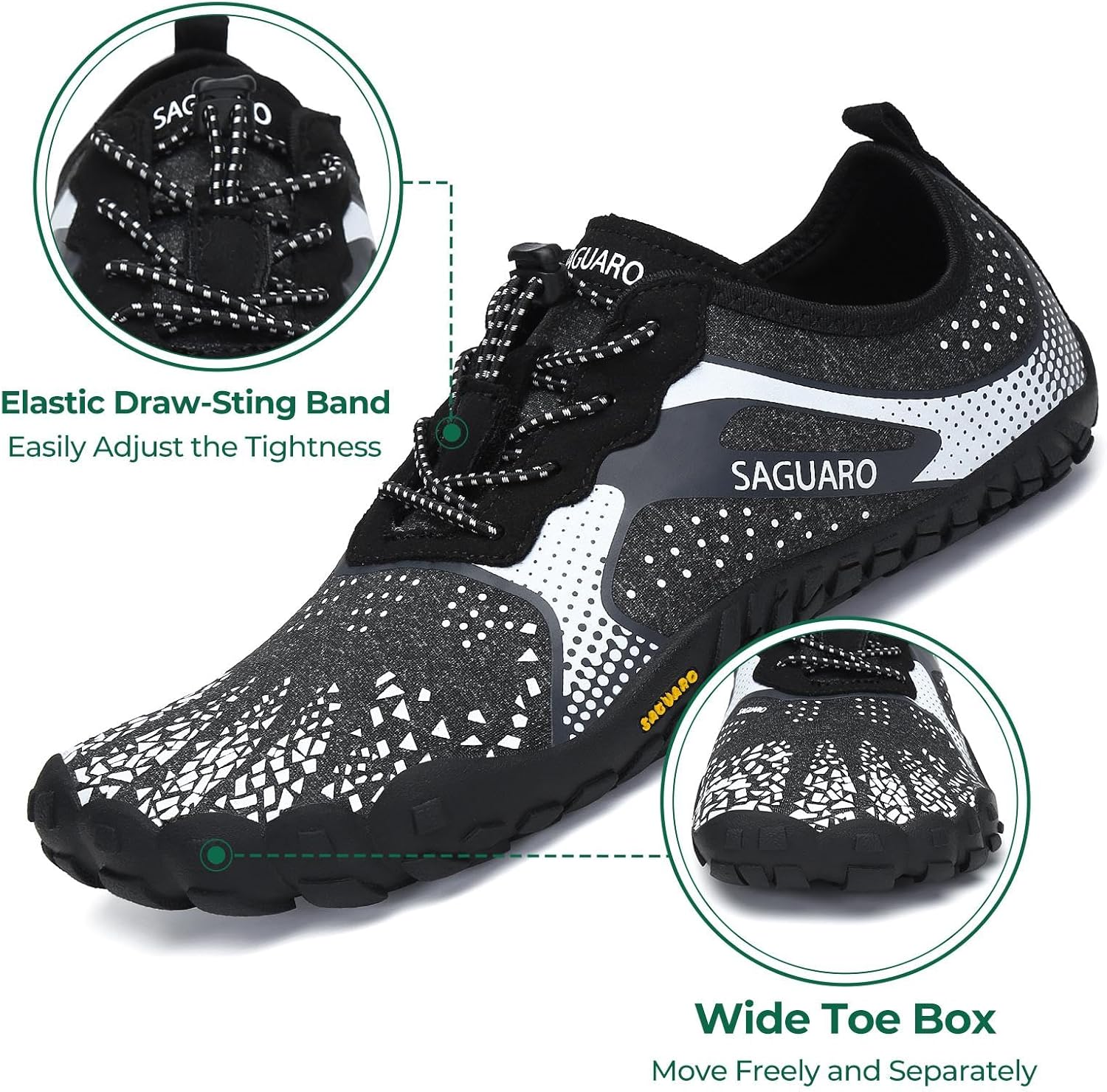 Thumbnail 1 de SAGUARO Homme/Femme Chaussure minimaliste légère antidérapante pour trail, running et fitness (EU 35 à 48)