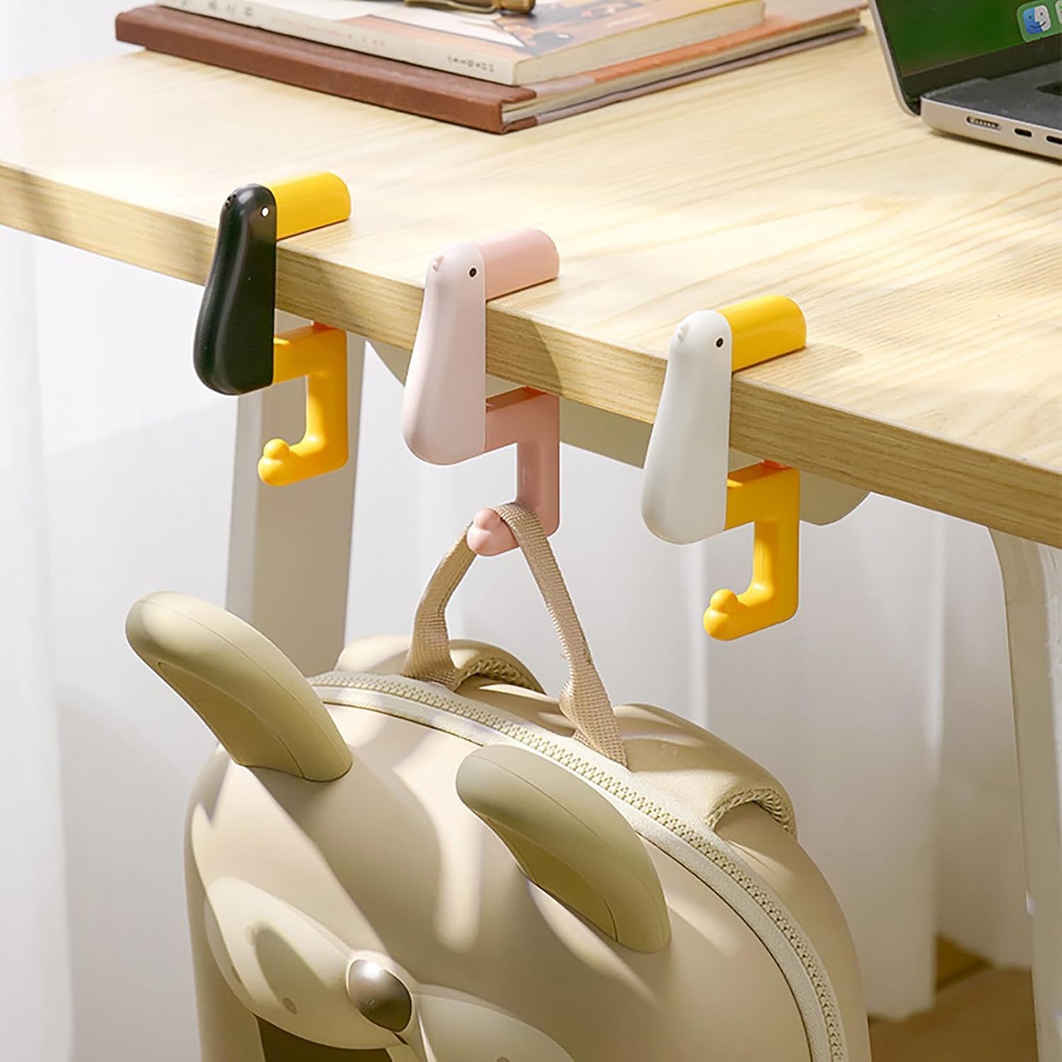 Thumbnail 5 de Duck-Shaped Table Hook 3pcs