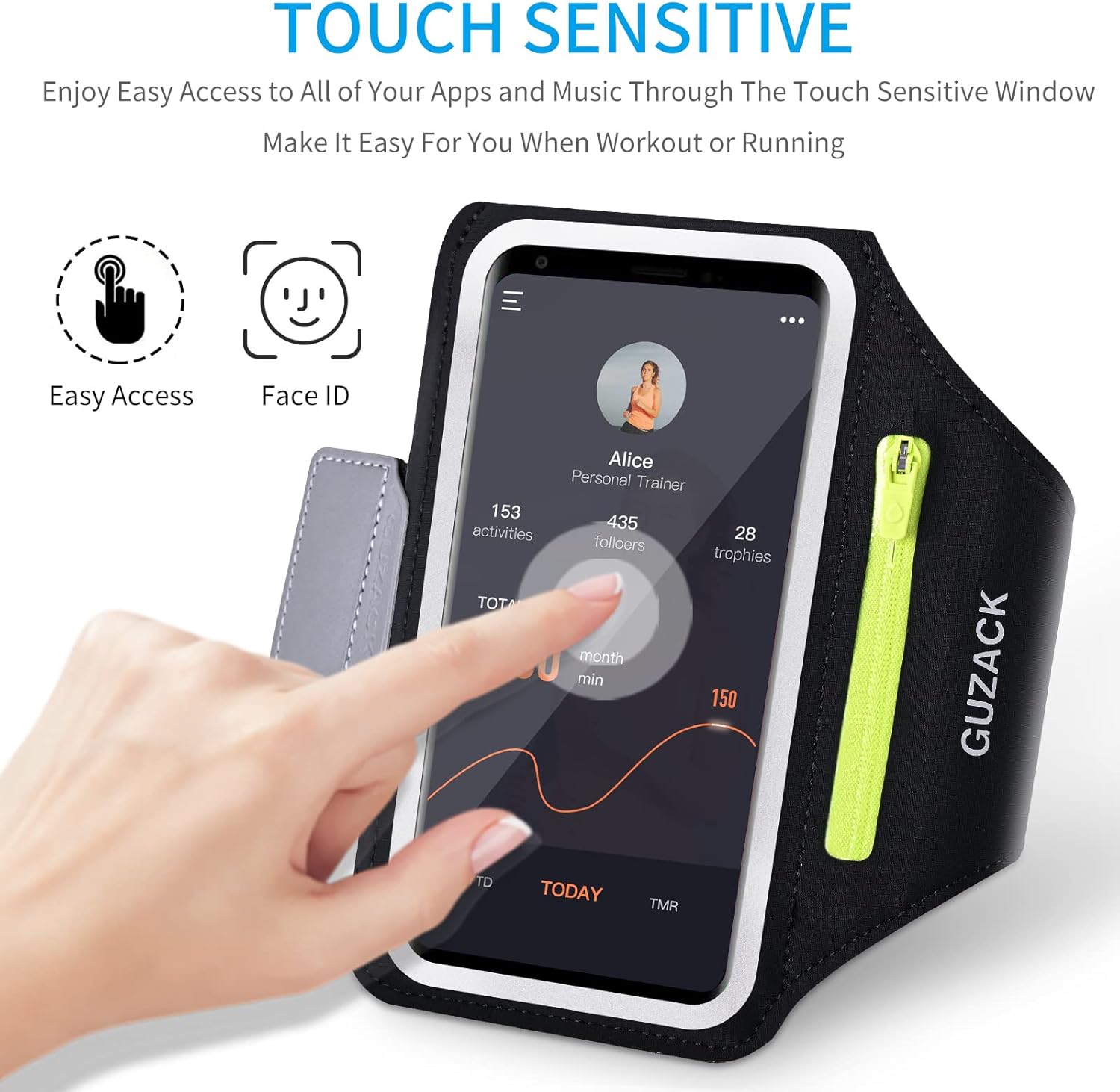 Detalle 2 de GUZACK Running Armband for 6.9-Inch Phones