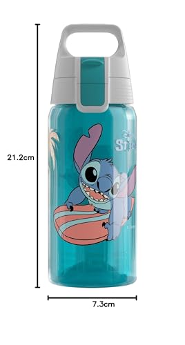 Thumbnail 6 de Sigg Viva ONE Kinder-Trinkflasche, Stitch Surfing – 0,5 L, pink, auslaufsicher, BPA-frei