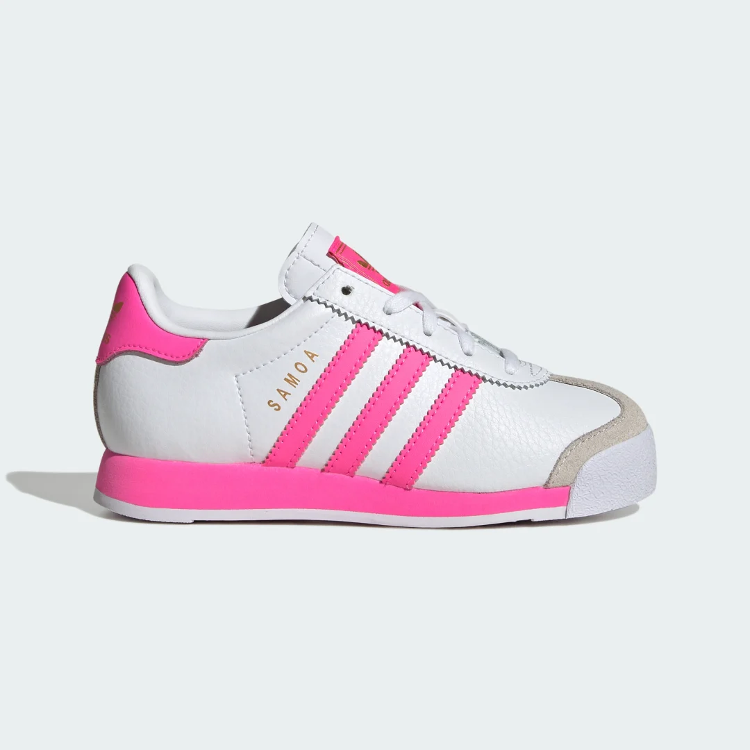 Detalle de Samoa Shoes de Adidas: zapatillas blancas para el día a día