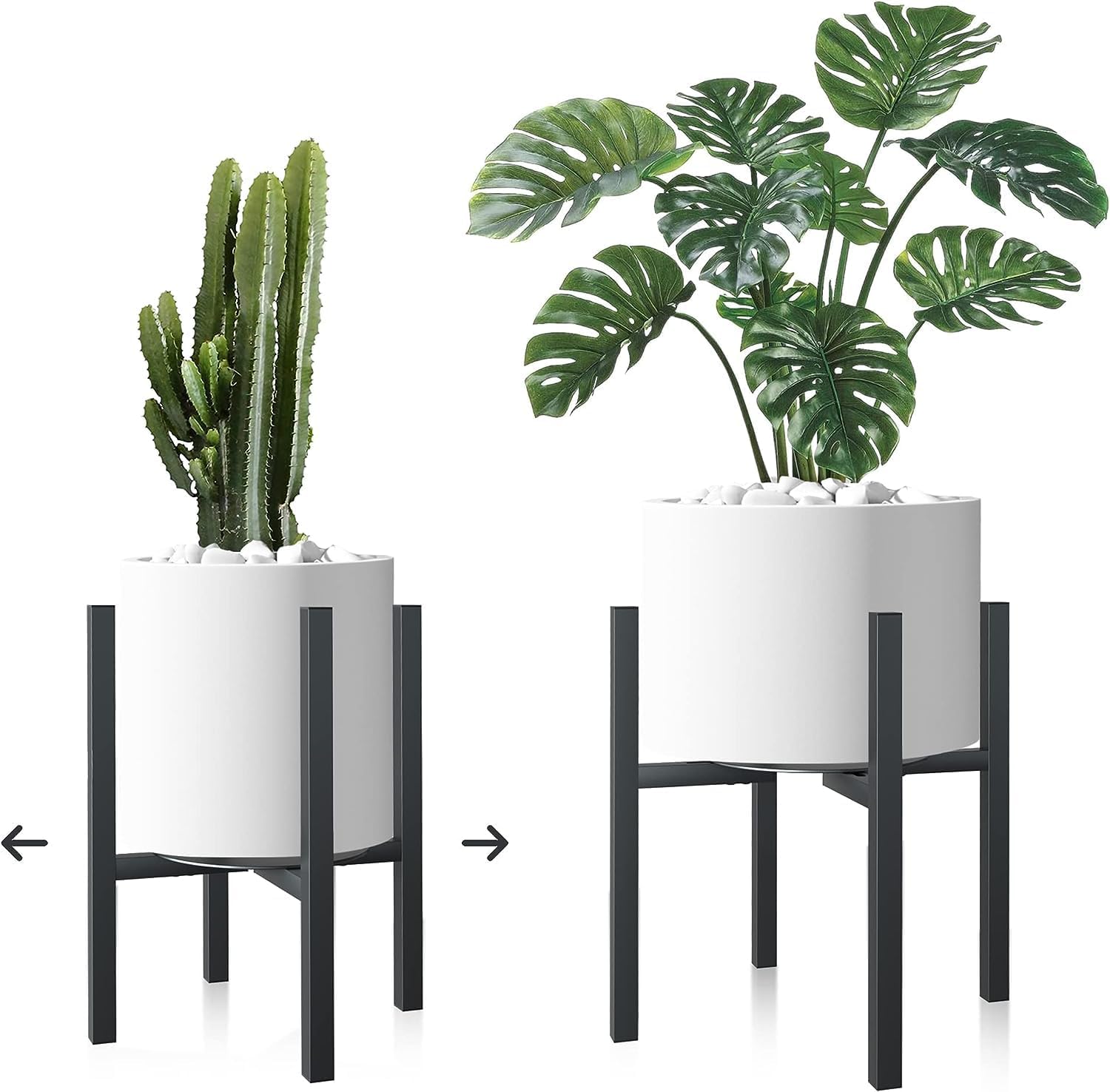 Detalle de Verstellbarer Pflanzenständer 2er Set 38 cm