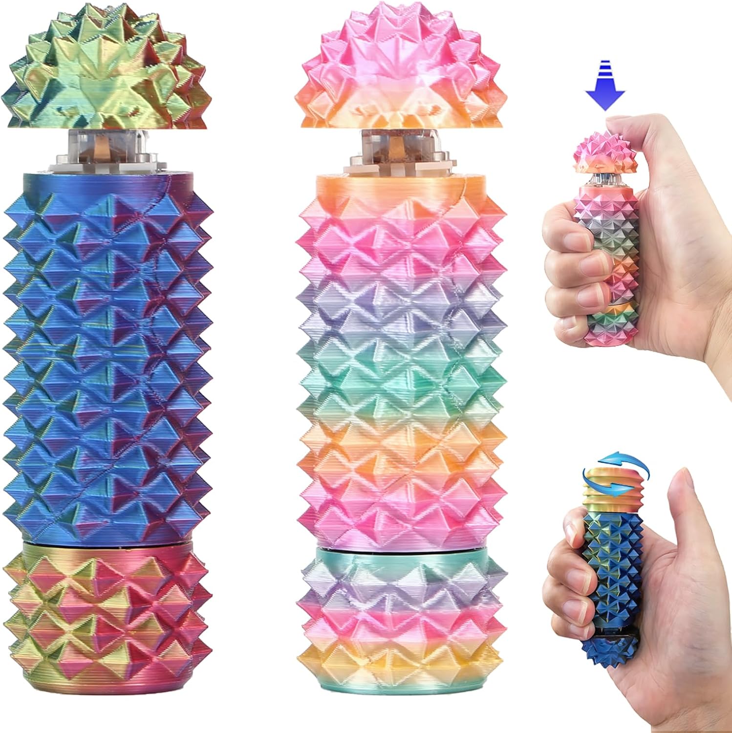 Detalle de 2Pcs Button Click, Spinners, Portable Stim Tool by Little Ouchies – 3-in-1 Anxiety Relief Fidget Pocket Toy