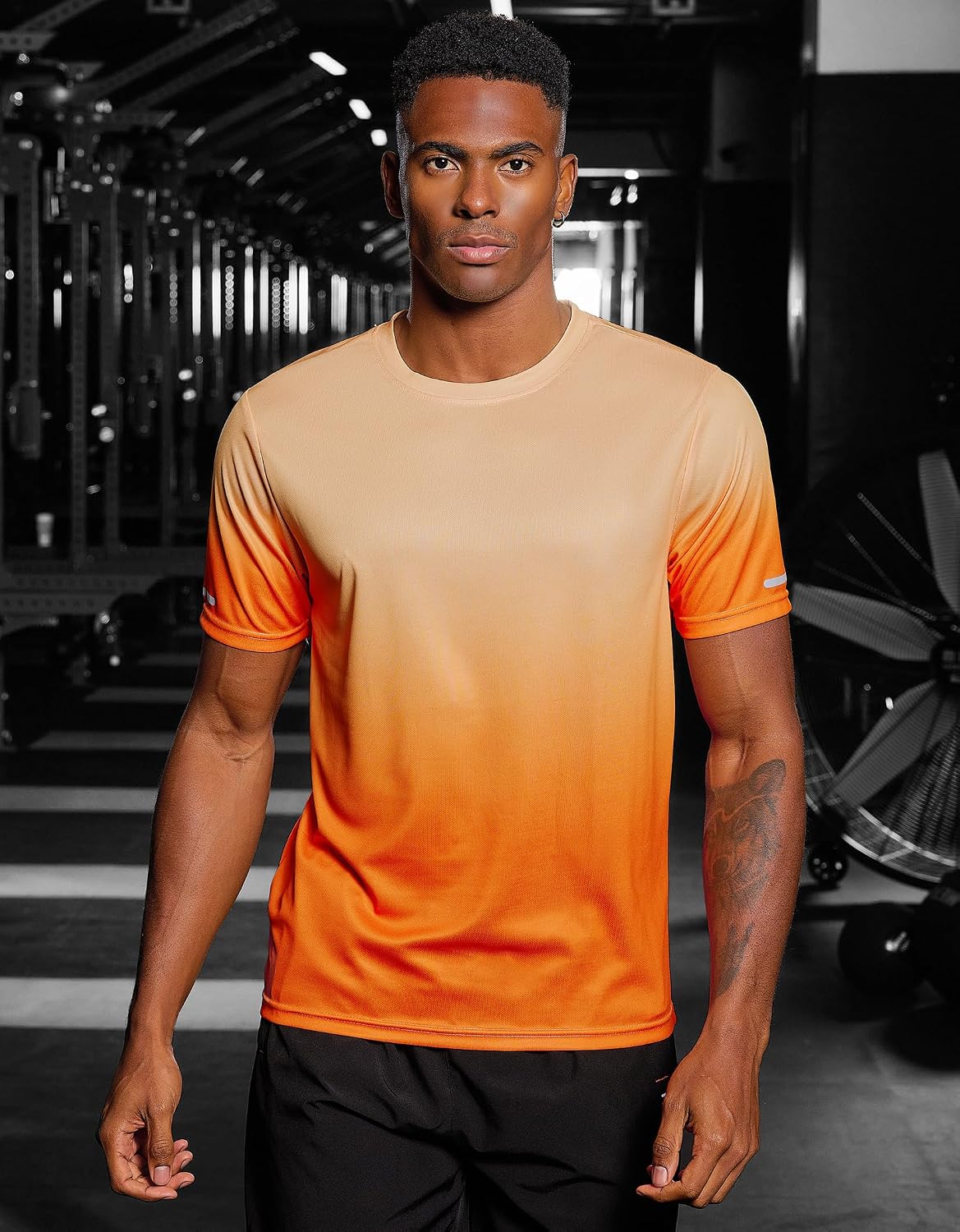 Thumbnail 1 de Gaiatiger 1 or 3 Pack Men’s Quick-Dry Gym T-Shirt (Breathable Polyester Sports Tee)