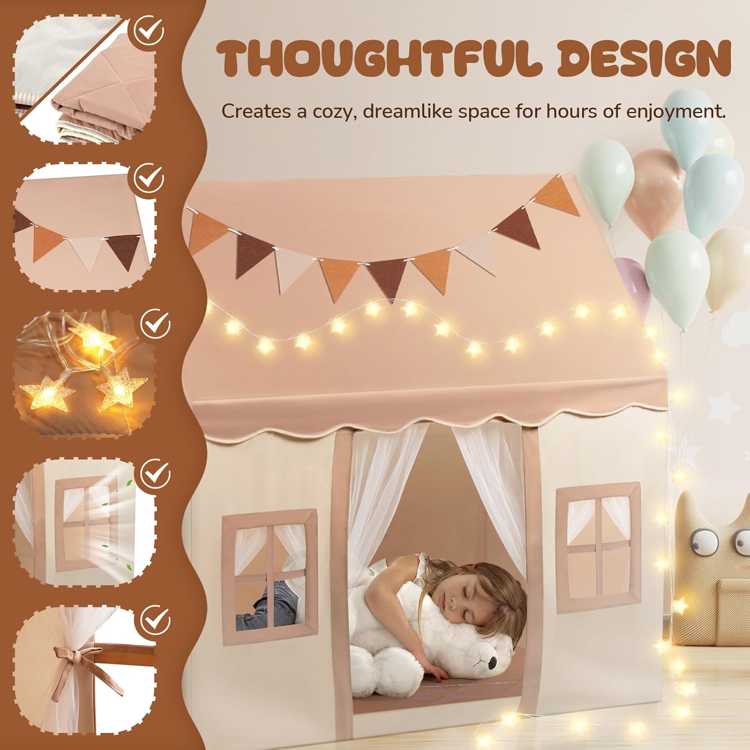 Detalle 1 de Snookids Tienda de campaña 122x100x130 cm