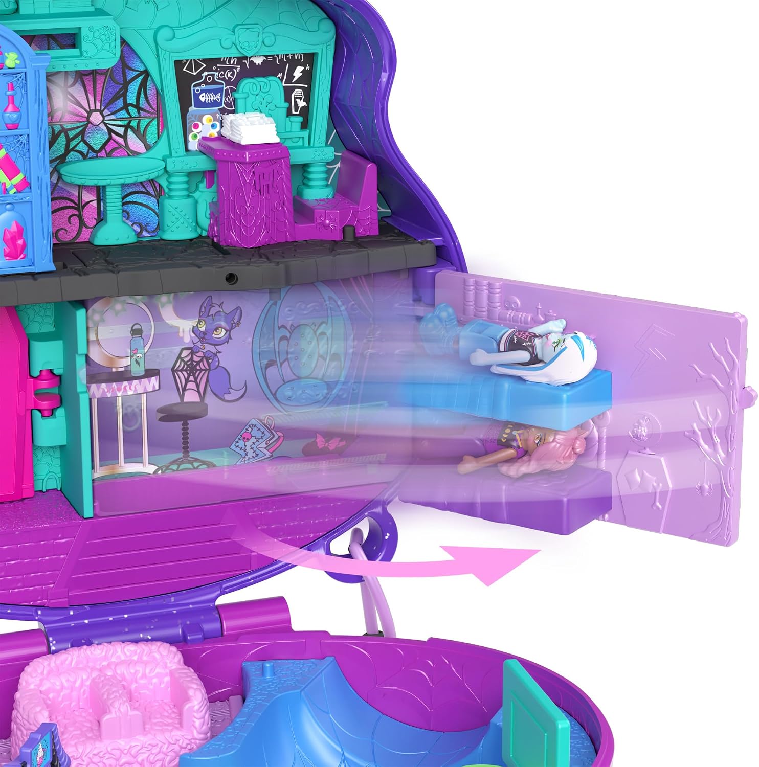 Thumbnail 1 de Polly Pocket HVV58 Monster High Spielset 3 Figuren