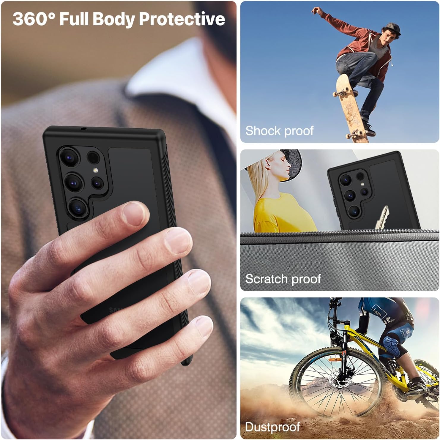 Thumbnail 5 de CENHUFO Samsung Galaxy S23 Ultra case 360° protection