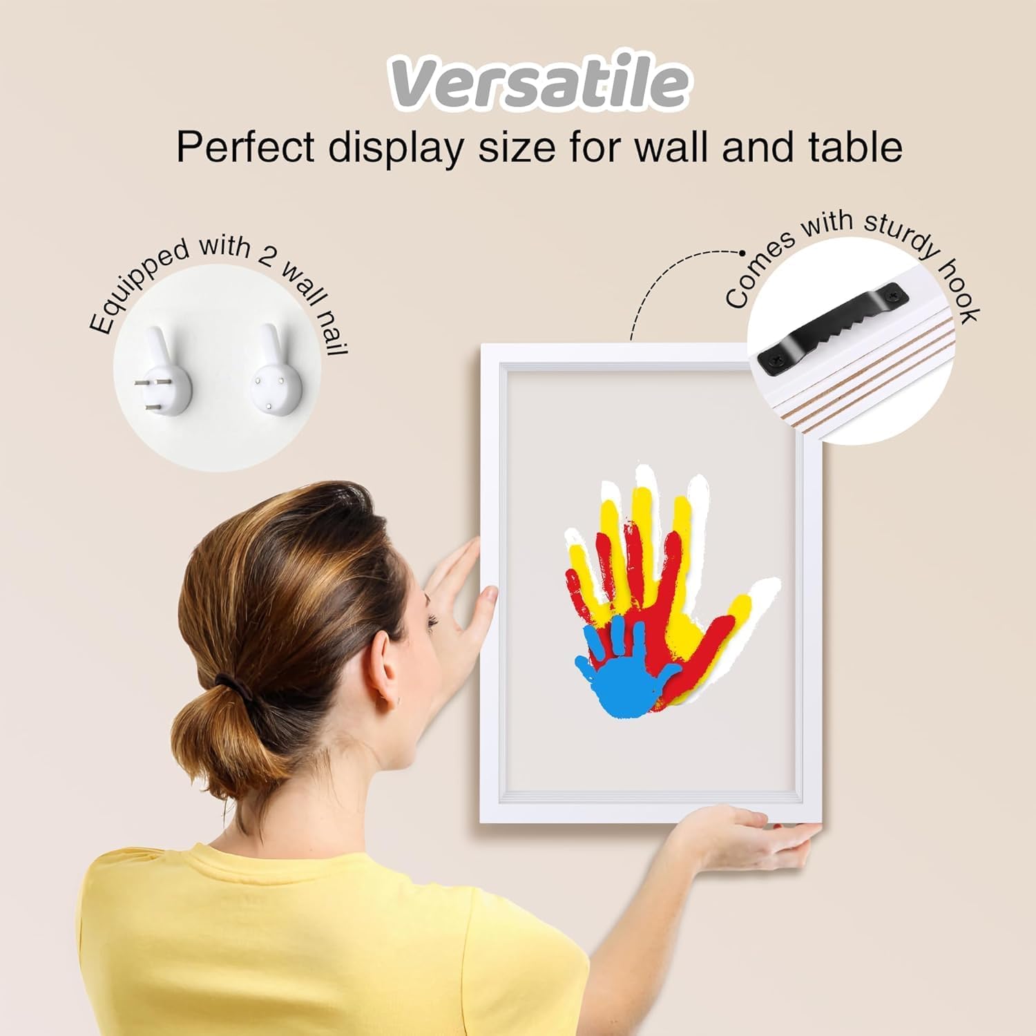 Thumbnail 5 de Crenze Family Handprint Kit DIY frame
