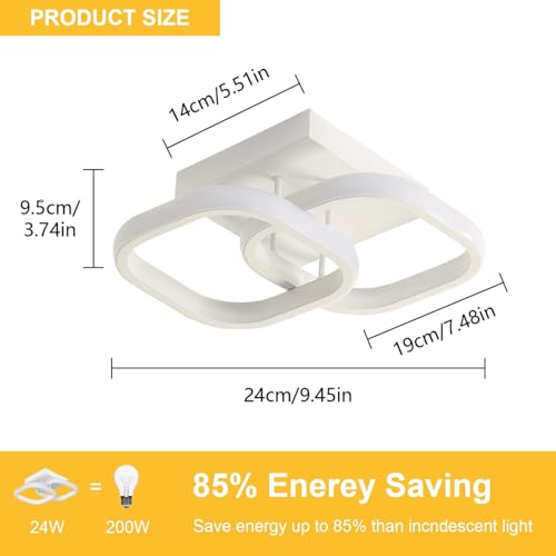 Thumbnail 4 de Comely Pack 2 plafones LED 24 W, 27 cm