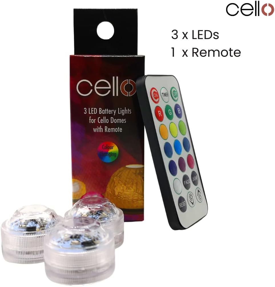 Thumbnail 6 de Cello Submersible LED Tea Lights Set of 3 with Colour Change Remote (Waterproof)